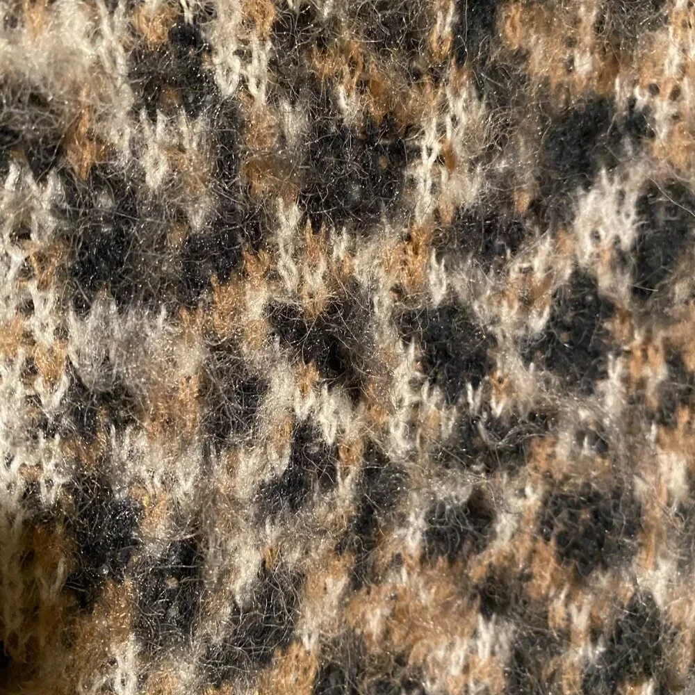 Wild Fable Fuzzy Leopard Print Sweater Size XXL